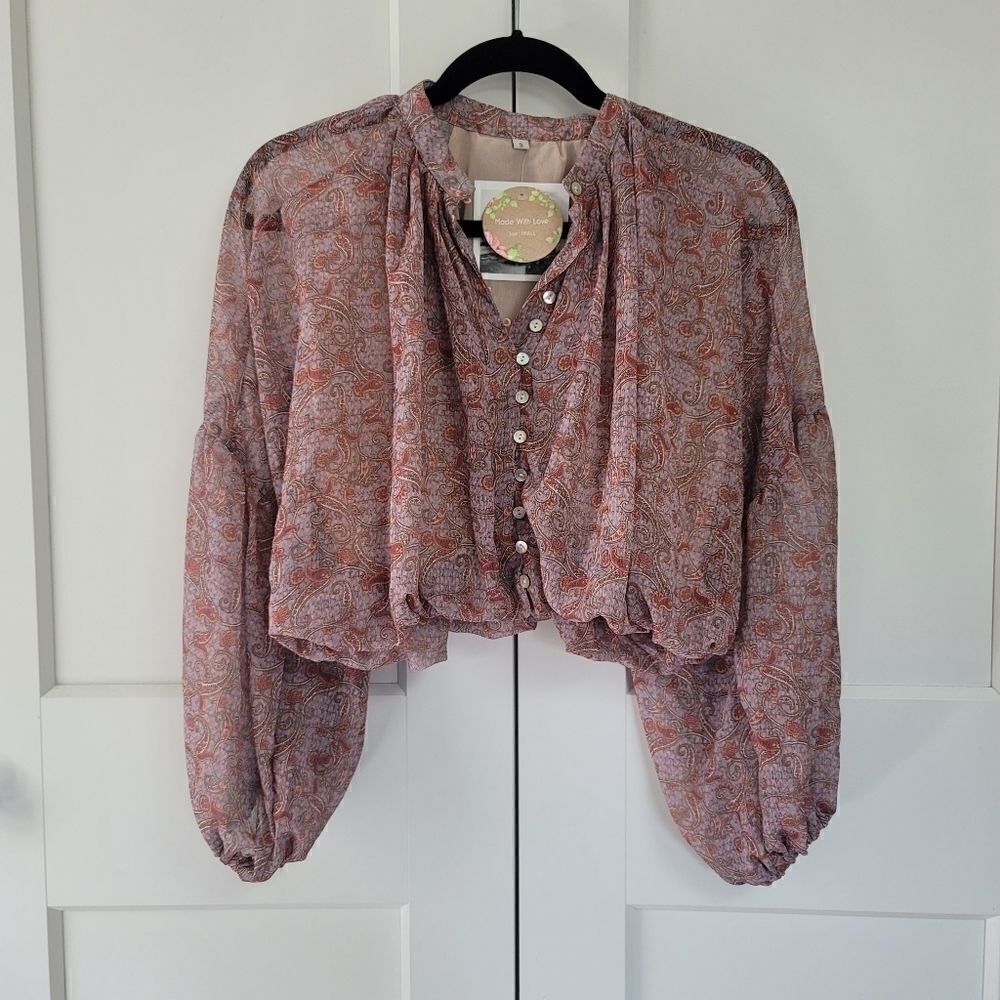 Boho long sleeve blouse 
